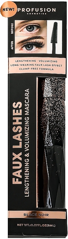 Lengthening & Volumizing Mascara - Profusion Cosmetics Faux Lashes Lengthening & Volumizing Mascara — photo N3