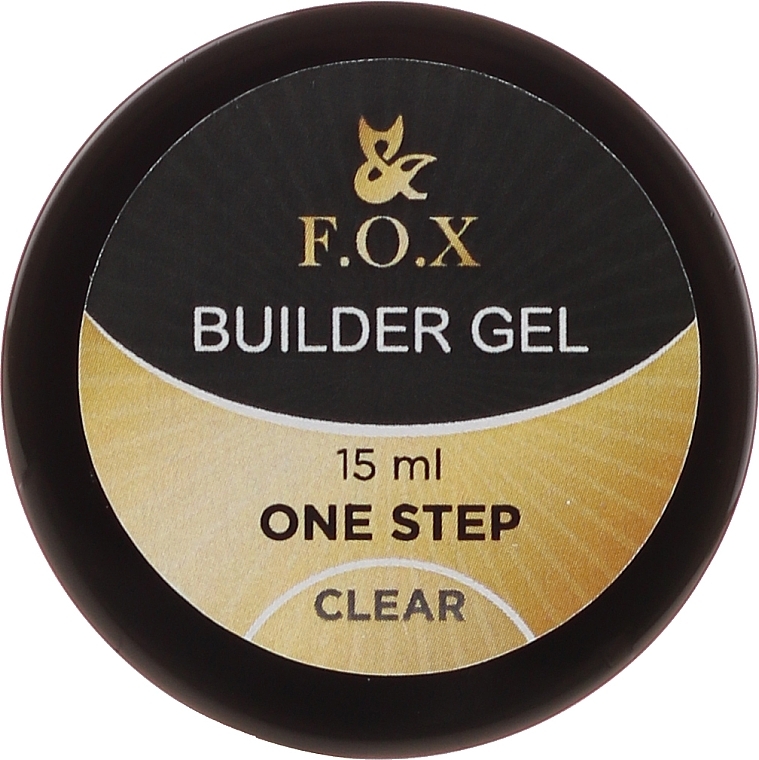 One Step Builder Gel - F.O.X Builder Gel Clear One Step — photo N5