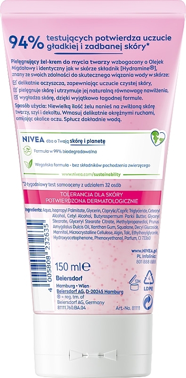 Washing Cream Gel for Dry and Sensitive Skin - NIVEA Visage Cleansing Soft Cream Gel — photo N2