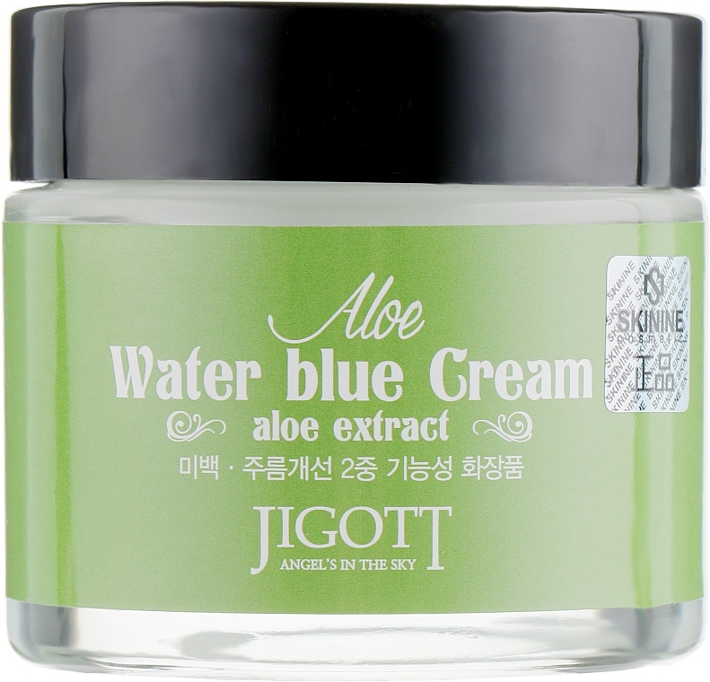 Soothing Cream with Aloe Extract - Jigott Aloe Water Blue Cream — photo N7