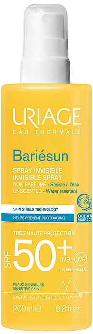 Invisible Protective Face & Body Spray - Uriage Bariesun Protective Spray SPF 50 — photo N1