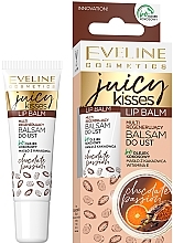 Fragrances, Perfumes, Cosmetics Lip Balm "Chocolate Passion" - Eveline Cosmetics Juicy Kisses Chocolate Passion Lip Balm