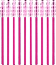 Lash Brushes, 10 pcs, light pink - Ibra — photo N1