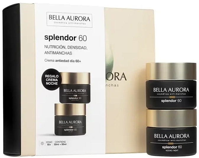 Bundle - Bella Aurora Splendor 60 Gift Set (f/day/cr/50ml + f/night/cr/50ml) — photo N1