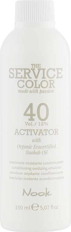 Hair Oxydant - Nook The Service Color 40 Vol — photo N1