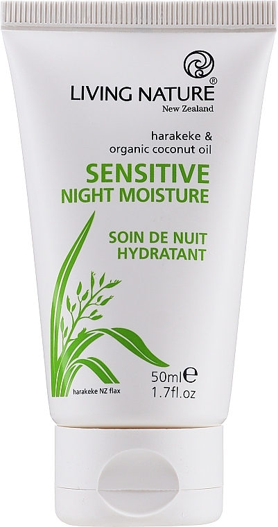 Night Face Cream - Living Nature Sensitive Night Moisture Cream — photo N1