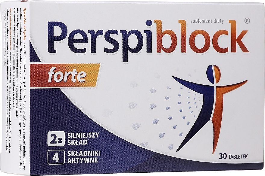 Dietary Supplement Tablets - Aflofarm Perspiblock Forte — photo N1