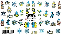 Water Nail Stickers 'Winter' - Divia Di860 — photo N1