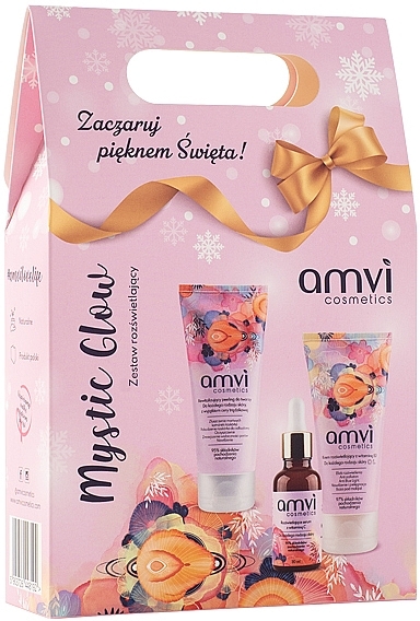 Brightening Set - Amvi Cosmetics Mystic Glow (f/cr/50ml + f/peel/60ml + f/ser/30ml) — photo N3