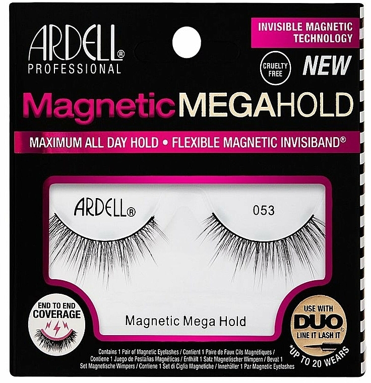 Magnetic False Eyelashes - Ardell Magnetic Mega Hold Eyelashes 053 — photo N1