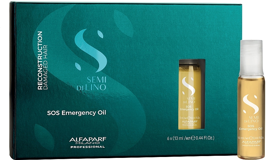 Hair Oil - AlfaParf Semi Di Lino SOS Emergency Oil — photo N1