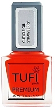 Strawberry Cuticle Oil with Brush - Tufi Profi Premium Cuticle Oil — photo N1