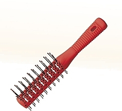 Fragrances, Perfumes, Cosmetics Double-Sided Hair Brush "Rubberize", red - Comair