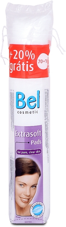 Cosmetic Cotton Pads, round - Bel Cosmetic Extrasoft Pads — photo N1