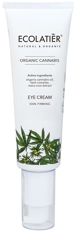 Firming Eye Cream with Organic Cannabis - Ecolatier Organic Cannabis Eye Cream — photo N1