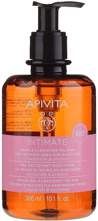 Delicate Intimate Cleansing Gel with Chamomile and Propolis - Apivita Intimate — photo N4