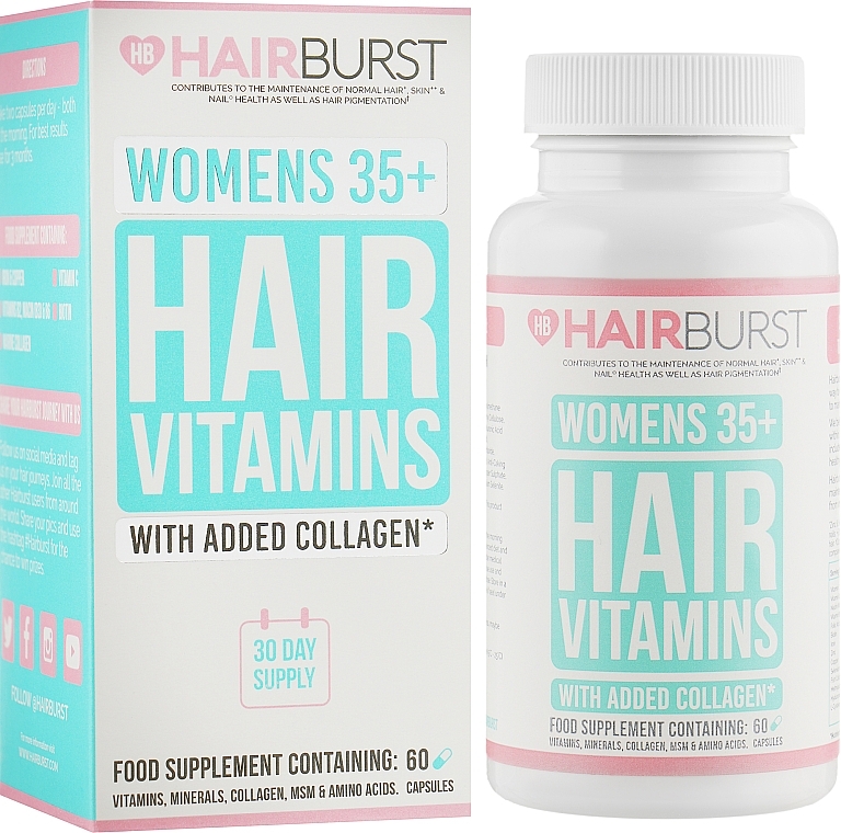 Healthy Hair Vitamins, 60 capsules - Hairburst Womens 35+ Hair Vitamins — photo N6