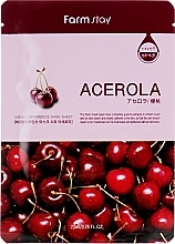 Fragrances, Perfumes, Cosmetics Natural Acerola Extract Sheet Mask - Farmstay Visible Difference Mask Sheet