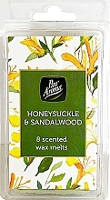 Fragrances, Perfumes, Cosmetics Honeysuckle & Sandalwood Wax Melts - Pan Aroma Honeysuckle & Sandalwood Square Wax Melts