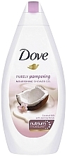 Fragrances, Perfumes, Cosmetics Shower Cream-Gel "Coconut Milk and Jasmine Petals" - Dove Coconut Milk & Jasmine Body Wash