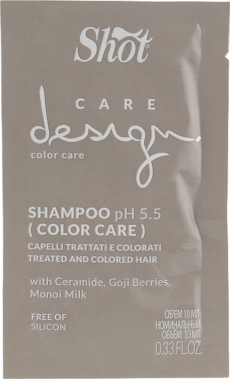 Colored Hair Shampoo - Shot Care Design Color Care Treated And Colored Hair Shampoo (sample) — photo N1