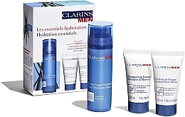 Set - Clarins Men Hydration Essentials (f/balm/50ml + wash/gel/30ml + shm/sh/gel/30ml) — photo N2