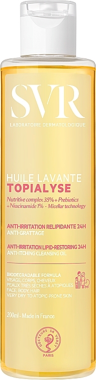 Cleansing Micellar Oil - SVR Topialyse Lipid-Restoring Cleansing Oil — photo N1