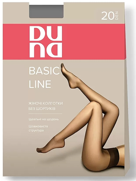 Tights "Basic Line", 1123, 20 Den, black - Duna — photo N2