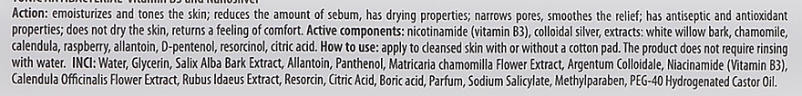 Antibacterial Facial Tonic - pHarmika Tonic Antibacterial Vitamin B3 & Nanosilver — photo N3