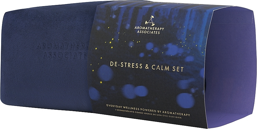 Set - Aromatherapy Associates De-Stress And Calm Gift Set (cosmetic bag/1pc + bath and show oil/55ml + b/oil/100ml + b/gel/150ml) — photo N3