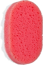 Fragrances, Perfumes, Cosmetics Bath Sponge, oval, red - Inter-Vion