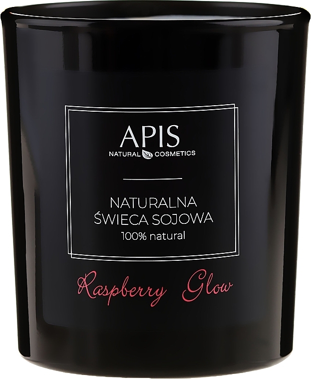 Natural Soy Candle - APIS Professional Raspberry Glow Soy Candle — photo N2