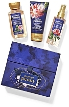 Fragrances, Perfumes, Cosmetics Bath and Body Works Perfect Peony - Set (sh/gel/88ml + body/cr/70g + body/mist/88ml)