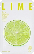 Skin Glow Facial Sheet Mask "Lime" - The Iceland Lime Mask — photo N1