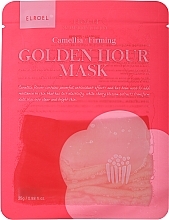 Fragrances, Perfumes, Cosmetics Firming Sheet Mask - Elroel Golden Hour Mask Camellia Firming