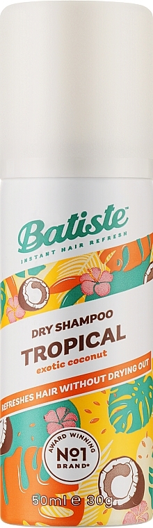 Dry Shampoo - Batiste Dry Shampoo Coconut and Exotic Tropical — photo N1