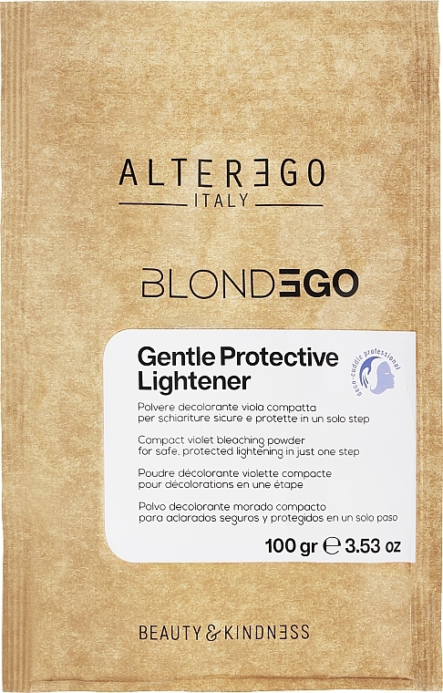 Bleaching Powder - AlterEgo BlondeGo Gentle Protective Lightener Violet Bleaching Powder — photo N1