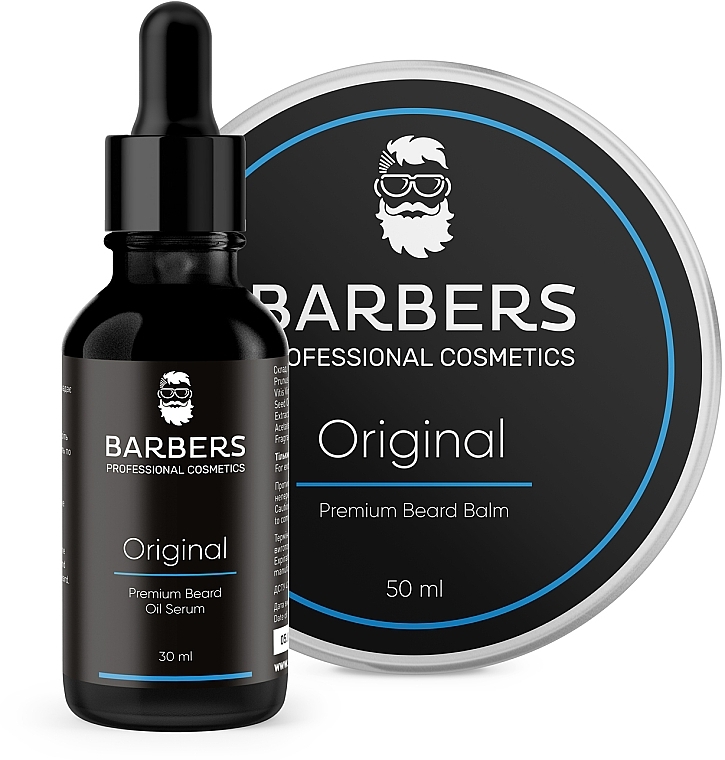 Beard Care Set - Barbers Original (beard/oil/30ml + beard/balm/50ml) — photo N2