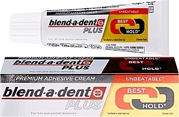 Dentures Adhesive Cream - Blend-A-Dent Premium Adhesive Cream Plus Dual Power Light Mint — photo N3