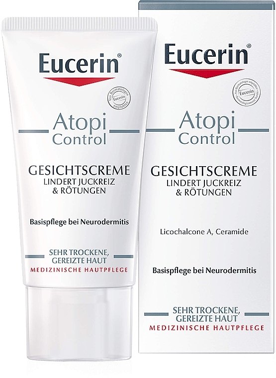 Nourishing Face Cream for Atopic Skin - Eucerin AtopiControl Face Care Cream — photo N2