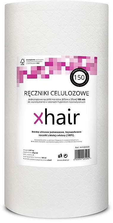 Disposable Hairdressing Towels 67x37cm, 150 pcs - Xhair — photo N1