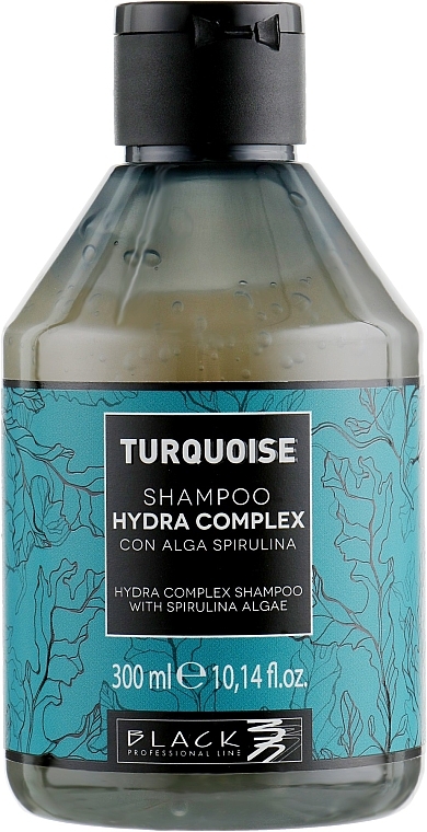 Repair Hair Shampoo - Black Professional Line Turquoise Hydra Complex Shampoo — photo N1