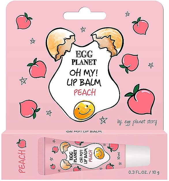 Peach Lip Balm - Daeng Gi Meo Ri Egg Planet Oh My! Lip Balm Peach — photo N1