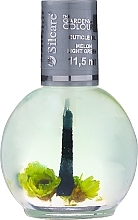 Fragrances, Perfumes, Cosmetics Nail and Cuticle Oil with Flowers "Melon" - Silcare Cuticle Oil Melon Light Green