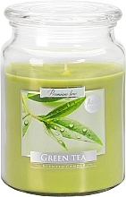 Premium Scented Candle in Jar 'Green Tea' - Bispol Premium Line Aura Green Tea — photo N1