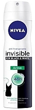 Deodorant Spray - Nivea Black & White Invisible Active Deodorant Spray — photo N1