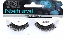 False Lashes - Ardell Natural Eye Lashes Black 107 — photo N1