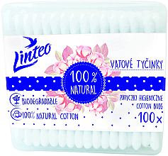 Fragrances, Perfumes, Cosmetics Cotton Buds, 100pcs - Linteo Biodegradalne 100% Natural