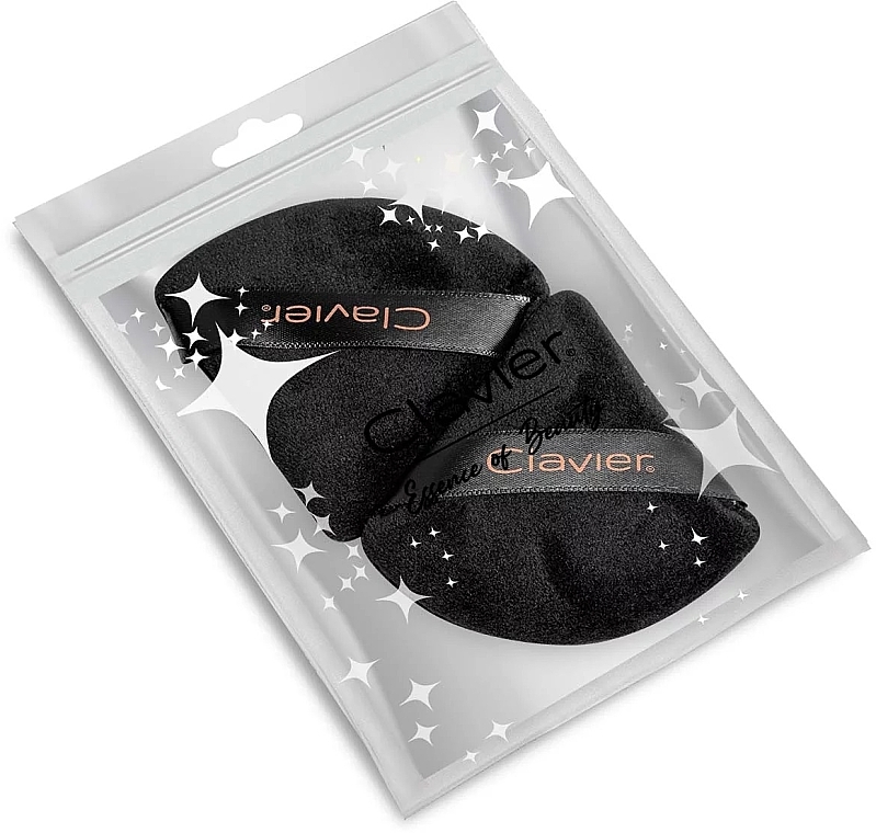 Makeup Sponge 'Triangular Puff', black, 2 pcs. - Clavier — photo N1