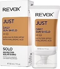 Sun Face Cream - Revox Just Daily Sun Shield UVB + UVA Filters SPF 50 + — photo N2